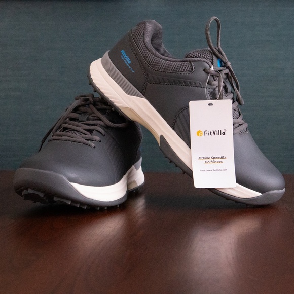 NWT FitVille SpeedEx Mens Golf Shoe - Picture 2 of 12